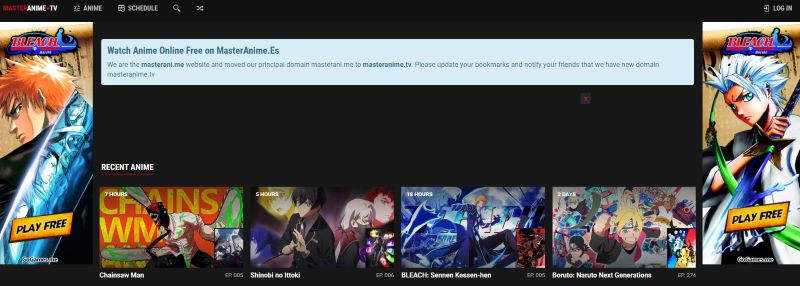 masteranime homepage