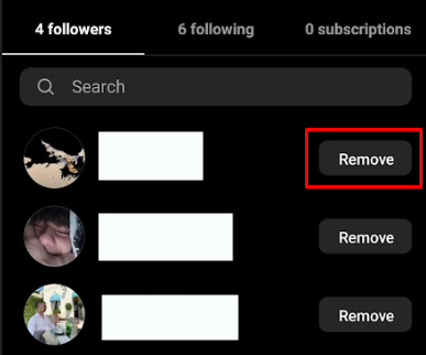 remove option