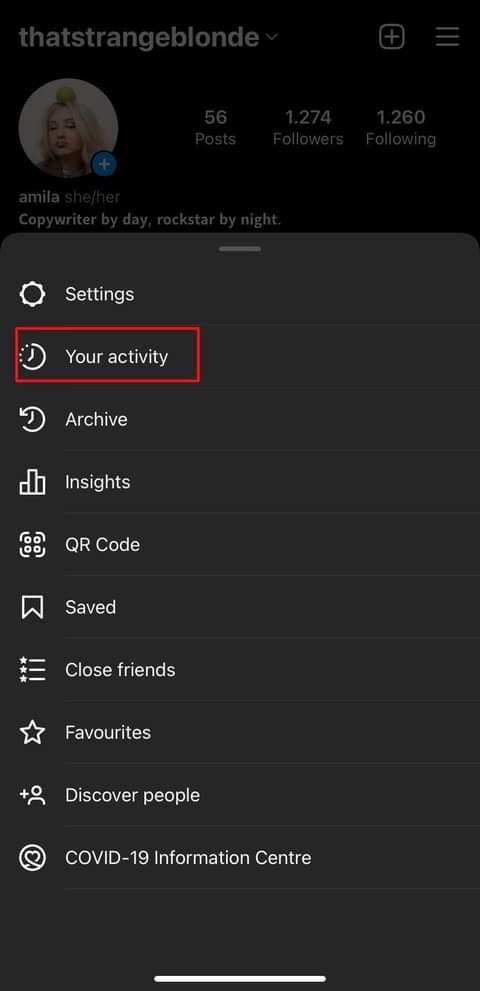 your activity