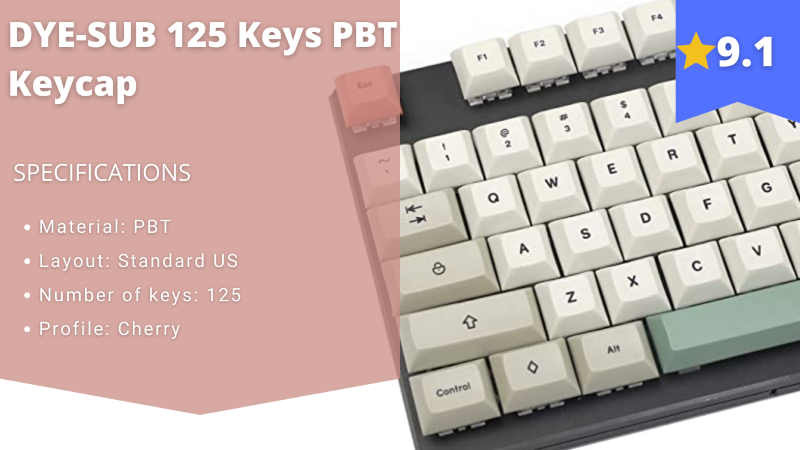DYE SUB 125 Keys PBT Keycap 1