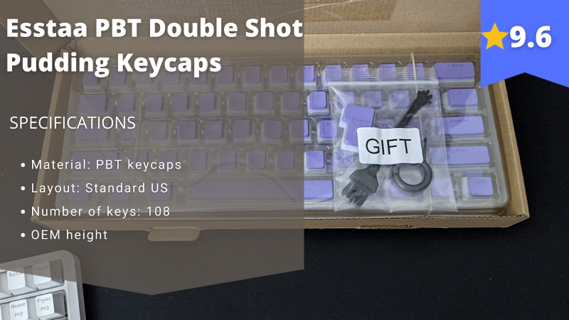 Esstaa PBT Double Shot Pudding Keycaps