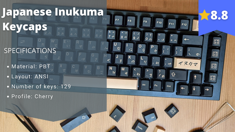 Japanese Inukuma Keycaps