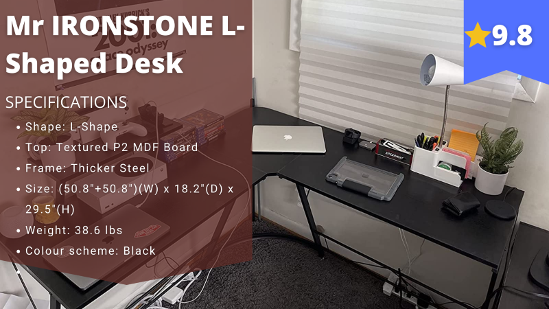 Mr IRONSTONE L Shaped Desk