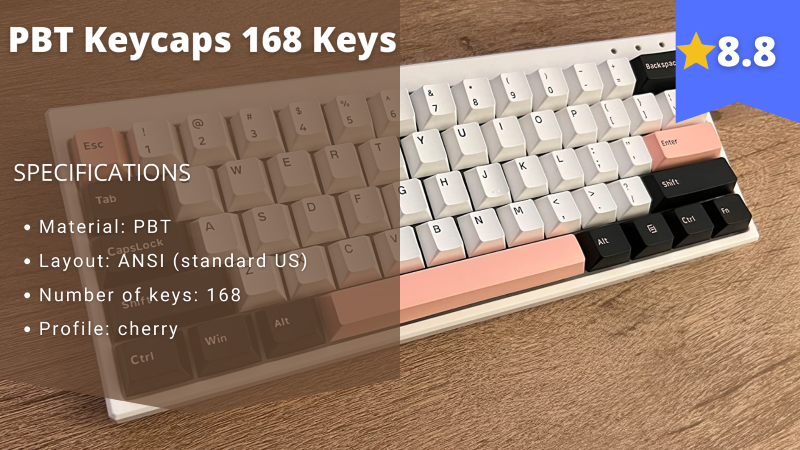 PBT Keycaps 168 Keys