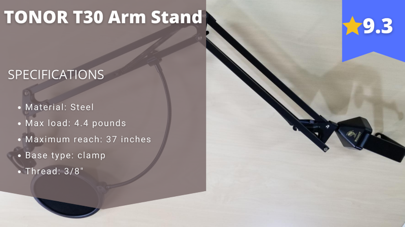TONOR T30 Arm Stand