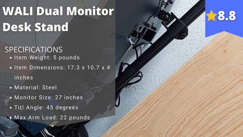 WALI Dual Monitor Desk Stand