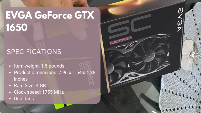 EVGA GeForce GTX 1650